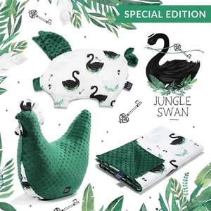  Light Blanket Large 110*140cm JUNGLE SWAN | Green