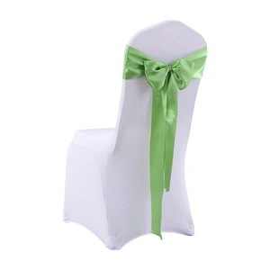 20 Green Fabric Chair Sashes Covers Grass Green