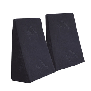 Cool Gel Memory Foam Bed Wedge Pillow Cushion Neck Back Support Sleep with Cover