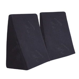 Cool Gel Memory Foam Bed Wedge Pillow Cushion Neck Back Support Sleep with Cover
