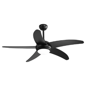  52 Ceiling Fan LED Light DC Black