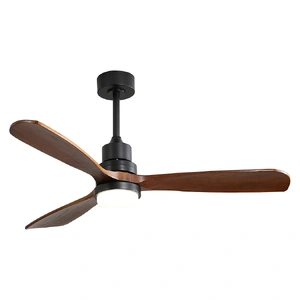  52 Wood Ceiling Fan DC Motor Walnut