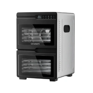 12 Trays Food Dehydrator Dual-Zone Stainless Steel Fruit Jerky Dryer