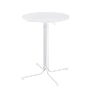 Gardeon Outdoor Bar Table Round Folding Desk Top 109cm Patio Furniture White