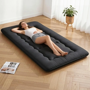 10cm Japanese Floor Mattress Foldable Futon Mattress Washable Cover Straps