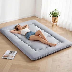 10cm Japanese Floor Mattress Foldable Futon Mattress Washable Cover Straps