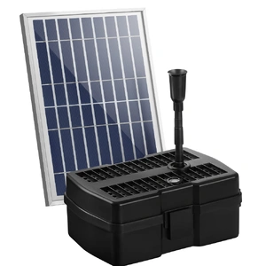 Solar Pond Pump Water Fountain Filter Box Submersible Outdoor Pool 6.6FT