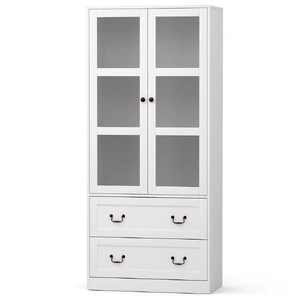 Artiss Buffet Sideboard 180cm Hutch Storage Cabinet Kitchen Drawer Door White