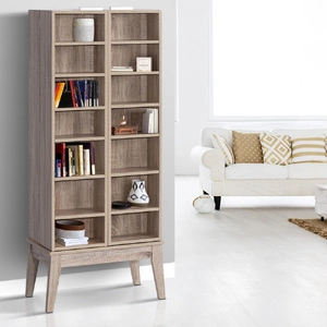 Bookshelf CD Storage Rack - BERG Oak