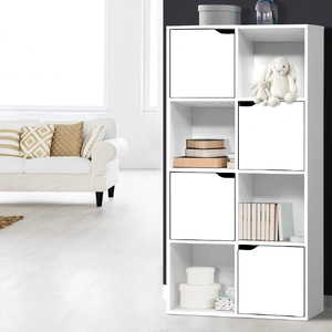 Bookshelf 8 Cube Shlef - DANA White