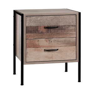 Bedside Table 2 Drawers - BARNLY