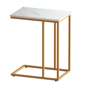 Coffee Table Side Table Marble Effect Emma