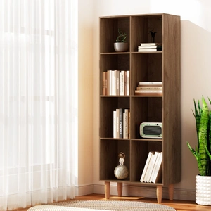 Bookshelf Bookcase 4 Tiers LEOR Pine