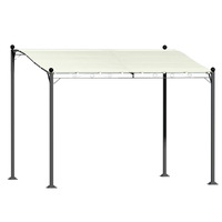 Gazebo Marquee 3m Outdoor Event Wedding Tent Camping Party Shade Iron Art Canopy Beige