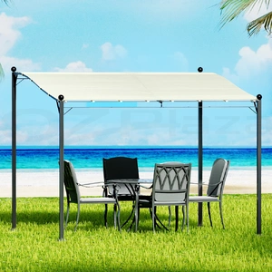 Gazebo Marquee 3m Outdoor Event Wedding Tent Camping Party Shade Iron Art Canopy Beige