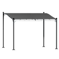 Gazebo Marquee 3m Outdoor Event Wedding Tent Camping Party Shade Iron Art Canopy Grey