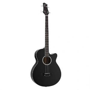43" Acoustic Bass Guitar Black 4-Band EQ