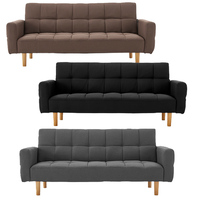 Pensacola 3-Seater Fabric Sofa Bed Futon
