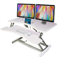 FORTIA 83cm Desk Riser Office Shelf Standup Sit Stand Height Adjustable Standing.
