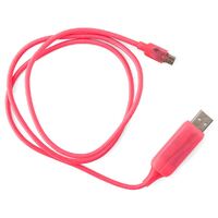 GENERIC 1m LED Light Up Visible Flowing Micro USB Charger Data Cable Charging Cord for Samsung LG Android Mobile Phone
