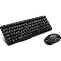 RAPOO X1800S 2.4GHz Wireless Optical Keyboard Mouse Combo - 1000DPI Nano Receiver 12m Battery