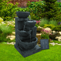 4 Tier Solar Powered Water Fountain with Light
