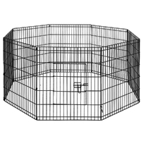 Pet Dog Playpen 8 Panel Puppy Exercise Cage Enclosure Fence