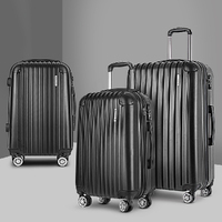 Luggage Trolley Set Travel Suitcase Hard Case Carry On Bag