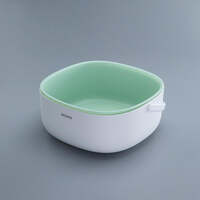 Ecoco Double Drain Basket Bowl Washing Kitchen Strainer Noodles Vegetables Fruit Sink Supplies