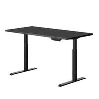 Standing Desk Height Adjustable Sit Black Stand Motorised Black Single Motor Frame Top