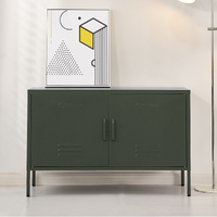 Buffet Sideboard Locker Metal Storage Cabinet