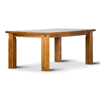 Teasel Dining Table Solid Pine Timber Wood Furniture - Rustic Oak