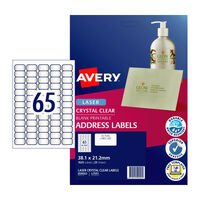AVERY Laser Label Clear