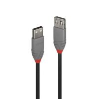 LINDY USB2 A Ext Cable Anthra Line