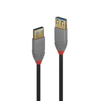 LINDY USB3 A Ext Cable Anthra Line