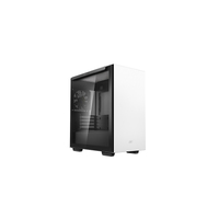 DEEPCOOL MACUBE 110 Minimalistic Micro-ATX Case, Magnetic Tempered Glass Panel, Removable Drive Cage, Adjustable GPU Holder, 1xPreinstalled Fan