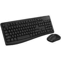 RAPOO X1800Pro Wireless Mouse & Keyboard Combo - 2.4G, 10M Range, Optical, Long Battery, Spill-Resistant Design,1000 DPI, Nano Receiver, Entry.