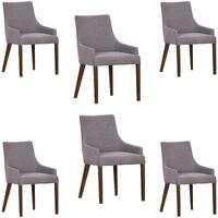 Tuberose Dining Chair PU Leather Solid Acacia Timber Wood Furniture