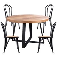 Petunia Dining Table Arched Back Chair Elm Timber Wood