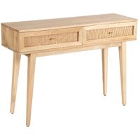 Olearia  Coffee Table Solid Mango Timber Wood Rattan Furniture Natural