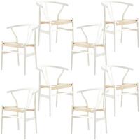 Anemone  Wishbone Dining Chair Beech Timber Replica Hans Wenger