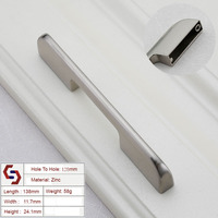 Zinc Kitchen Cabinet Handles Drawer Bar Handle Pull hole to hole
