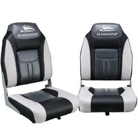 Set of 2 Folding Swivel Boat Seats