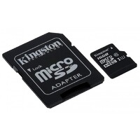 KINGSTON Canvas React: MicroSD 128GB , 100MB/s read and 70MB/s write with SD adapter SDCR