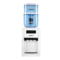 22L Bench Top Water Cooler Dispenser Purifier Hot Cold Three Tap