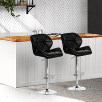 Kitchen Bar Stools - Black and Chrome