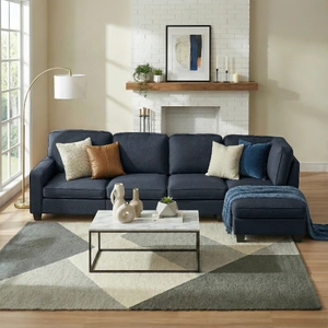 Ammon Sofa Lounge Set Modular Chaise Chair Suite Couch Dark Grey