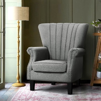 Upholstered Fabric Armchair Accent Tub Chairs Modern seat Sofa Lounge