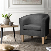 Armchair Lounge Chair Tub Accent Armchairs Fabric Sofa Chairs