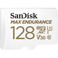 Sandisk Max Endurance Microsdhc Card SQQVR (15 000 HRS) UHS-I C10 U3 V30 100MB/S R 40MB/S W SD Adaptor SDSQQVR-GN6IA